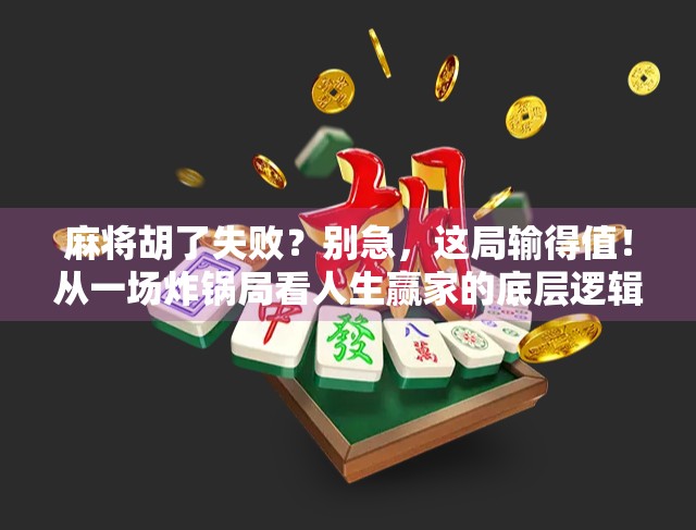 麻将胡了失败？别急，这局输得值！从一场炸锅局看人生赢家的底层逻辑