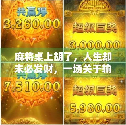 麻将桌上胡了，人生却未必发财，一场关于输赢与成长的思考