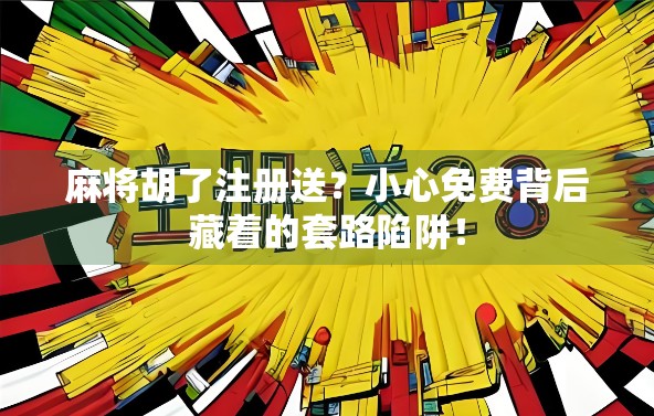 麻将胡了注册送？小心免费背后藏着的套路陷阱！