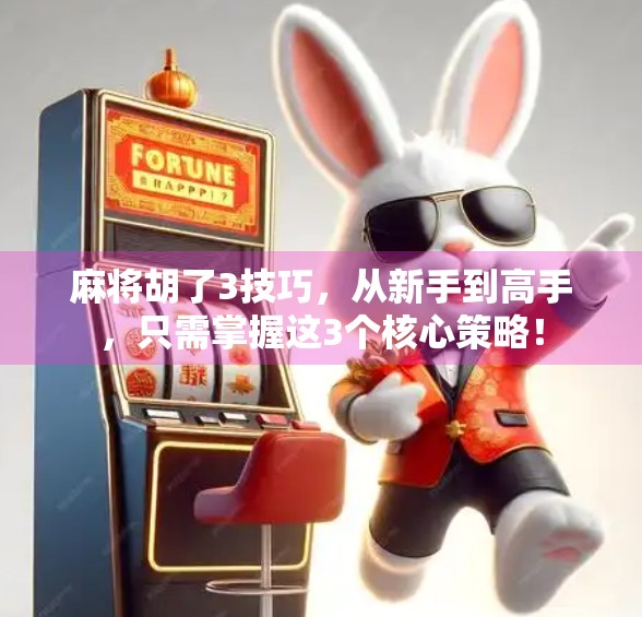 麻将胡了3技巧，从新手到高手，只需掌握这3个核心策略！