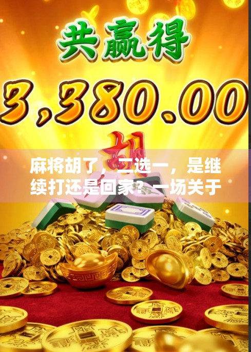 麻将胡了，二选一，是继续打还是回家？一场关于人性、欲望与选择的微型社会实验